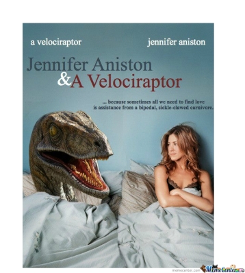 The velociraptor was so good in this movie.  He acted like he actually liked her.